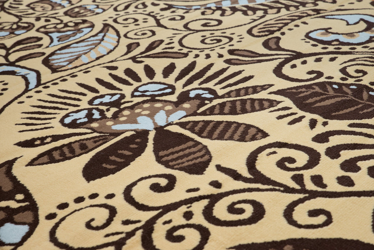Blue Paisley Area Rug 7'10" X 10'6" I637