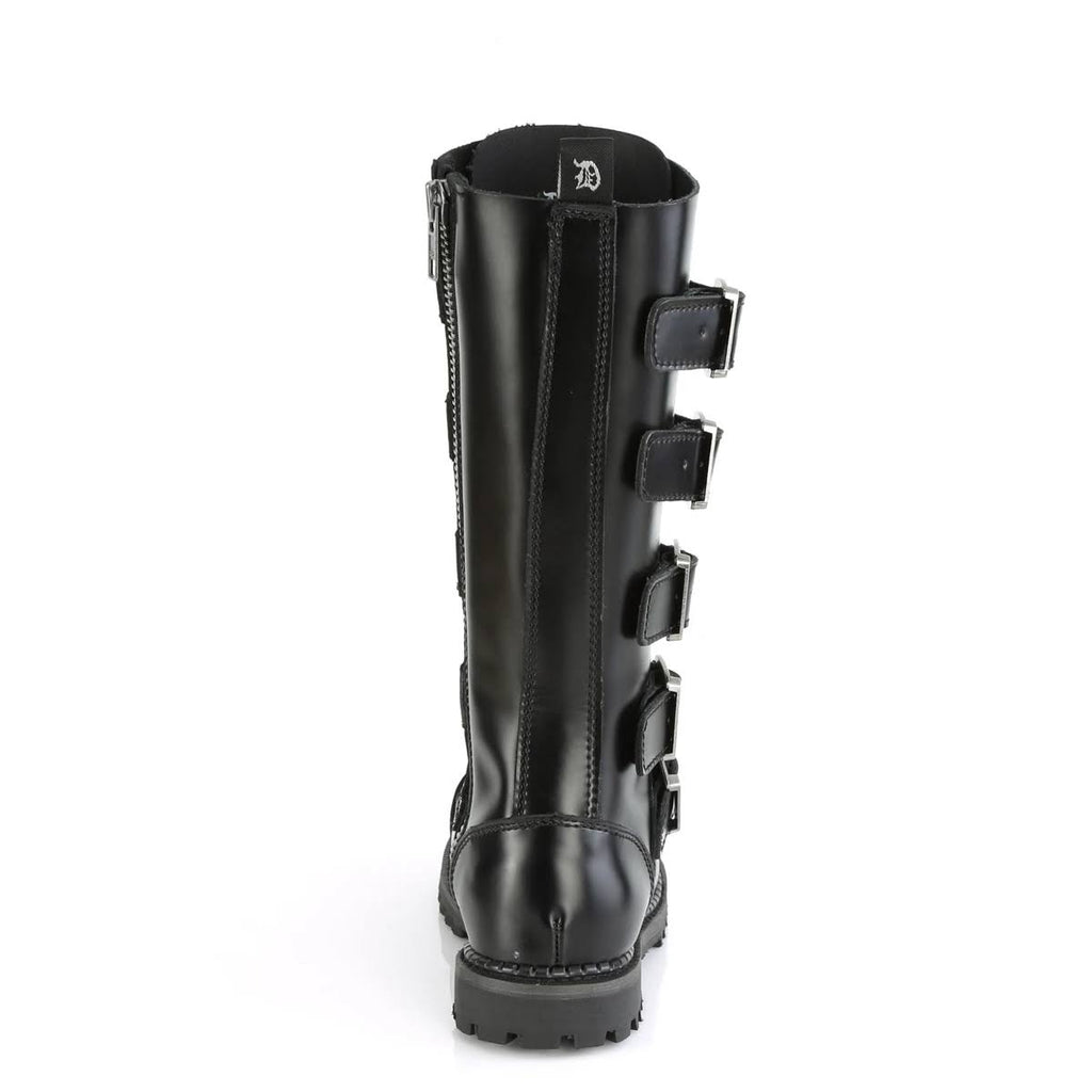 Black Leather Boots L13146