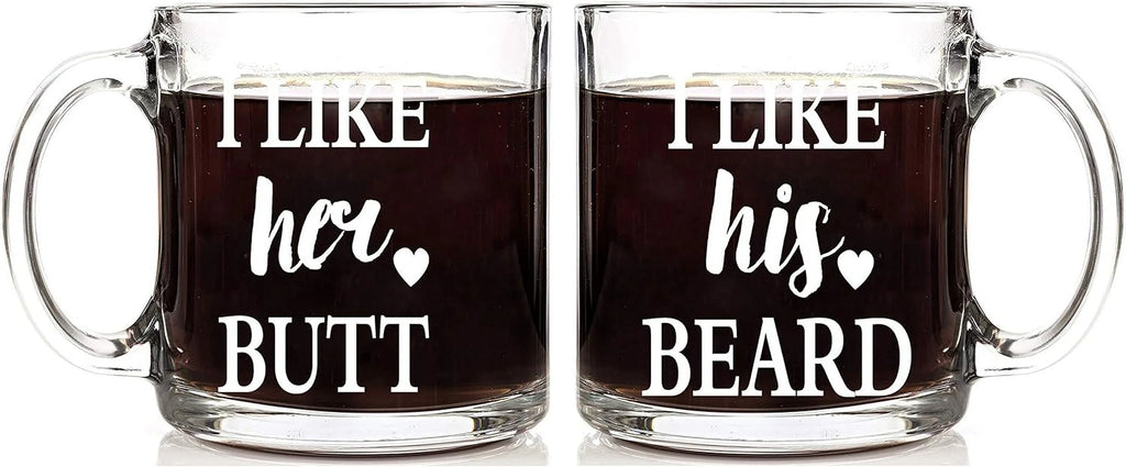 13 oz Glass Coffee Mug Set F151287
