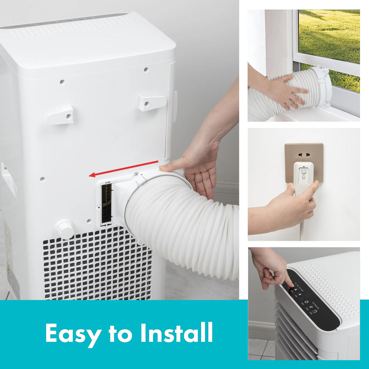 5500 BTU 3-in-1 Portable Air Conditioner & Dehumidifier U730649
