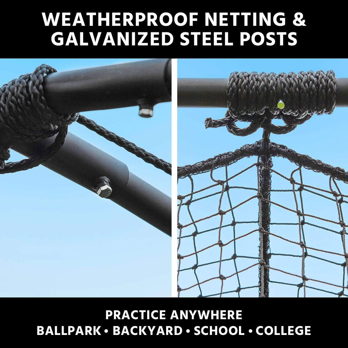 Baseball Batting Cage with Frame and Net W17449