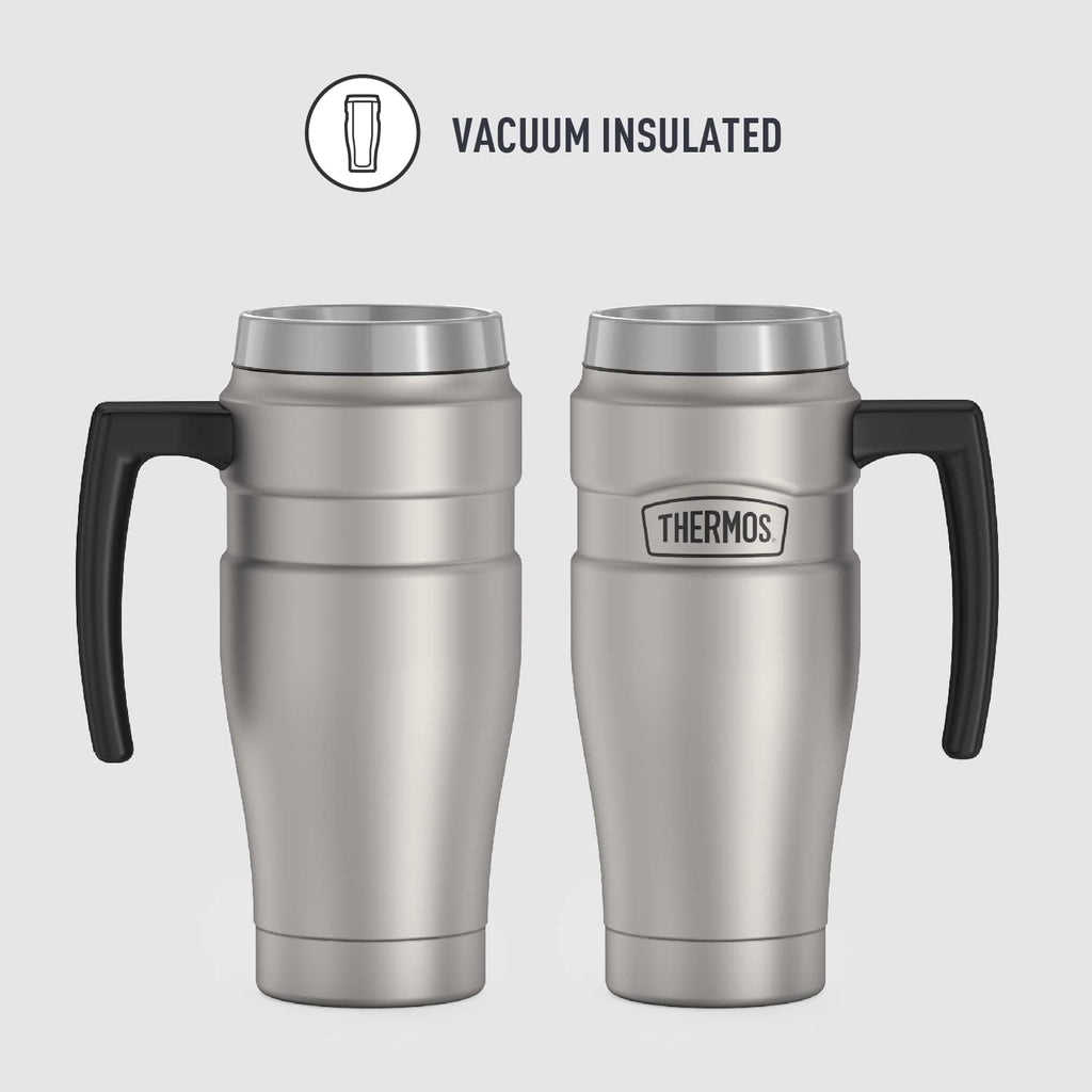 40 Ounce Vacuum-Insulated Stainless Steel Beverage Bottle and 16 Ounce Travel Mug G356461