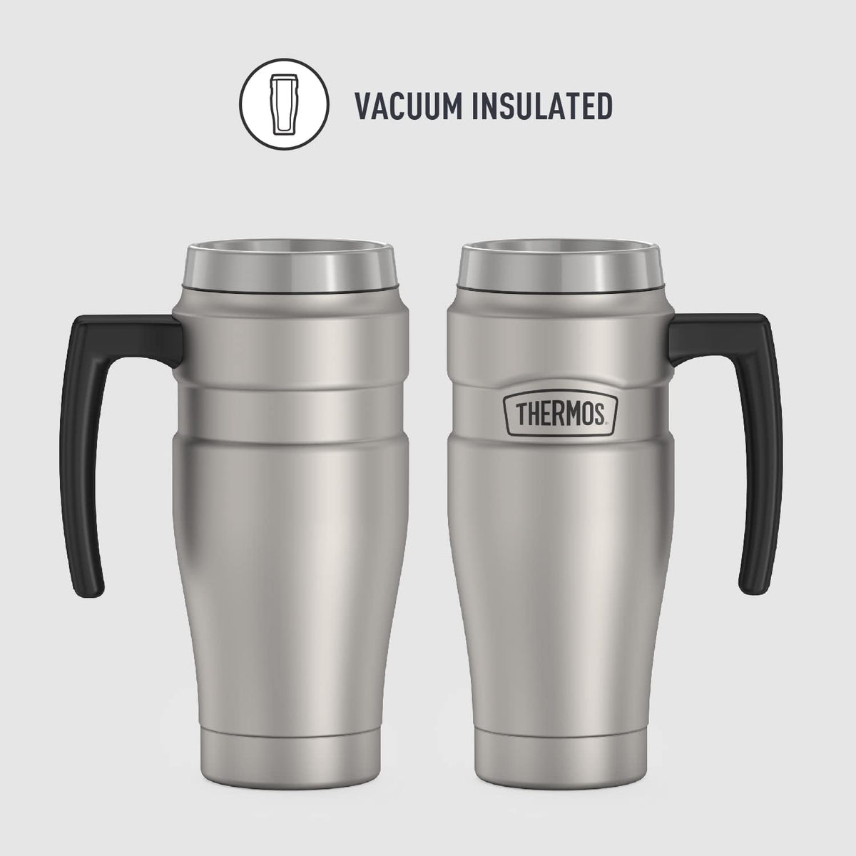 40 Ounce Vacuum-Insulated Stainless Steel Beverage Bottle and 16 Ounce Travel Mug G356461