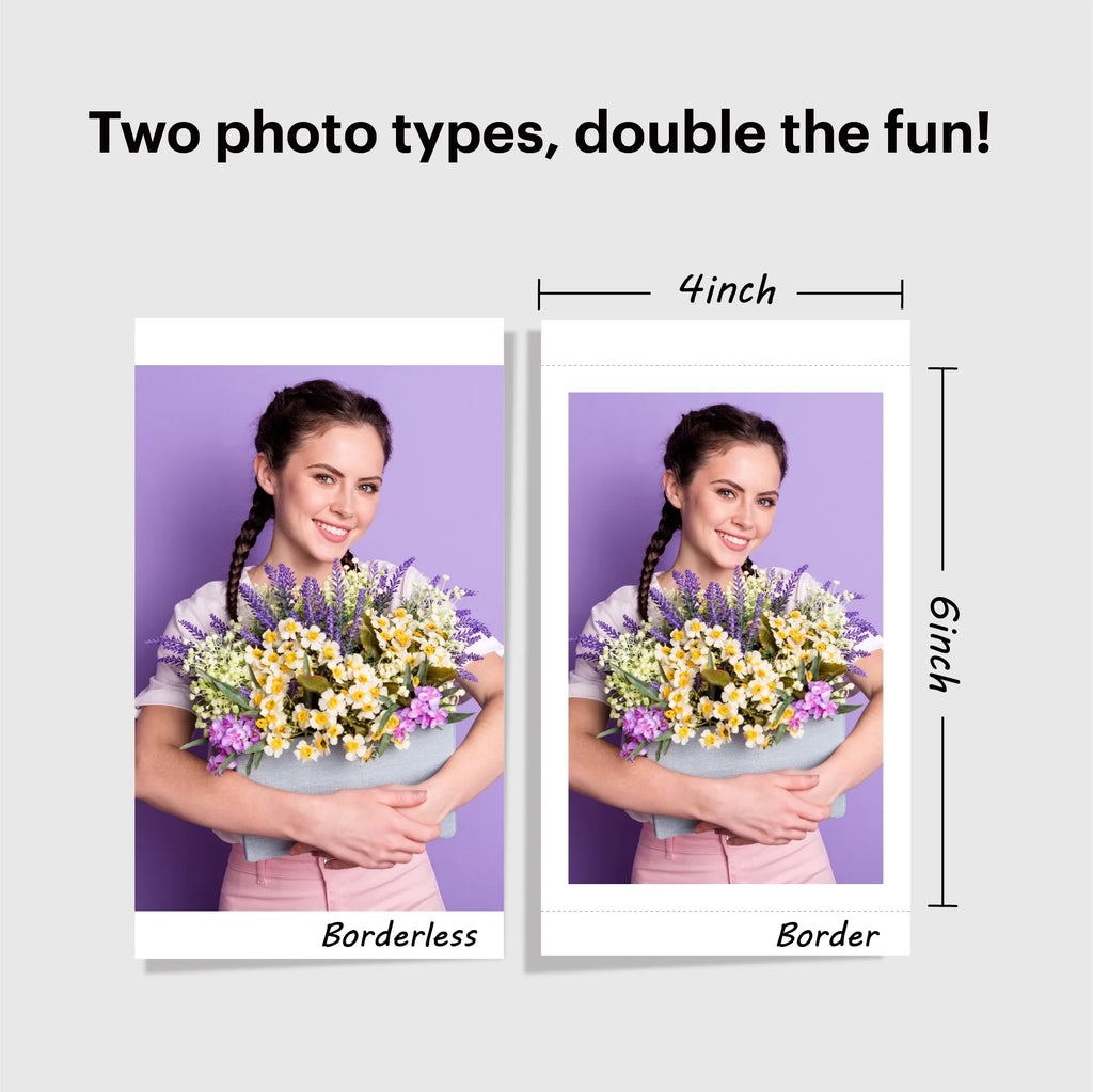 4PASS Instant Photo Printer (4x6 inches) + 10 Sheets J39953