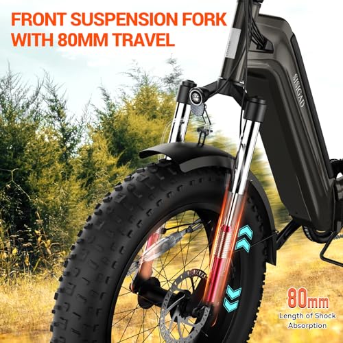 Folding Electric Bike with 20"x 4" Fat Tire N4950