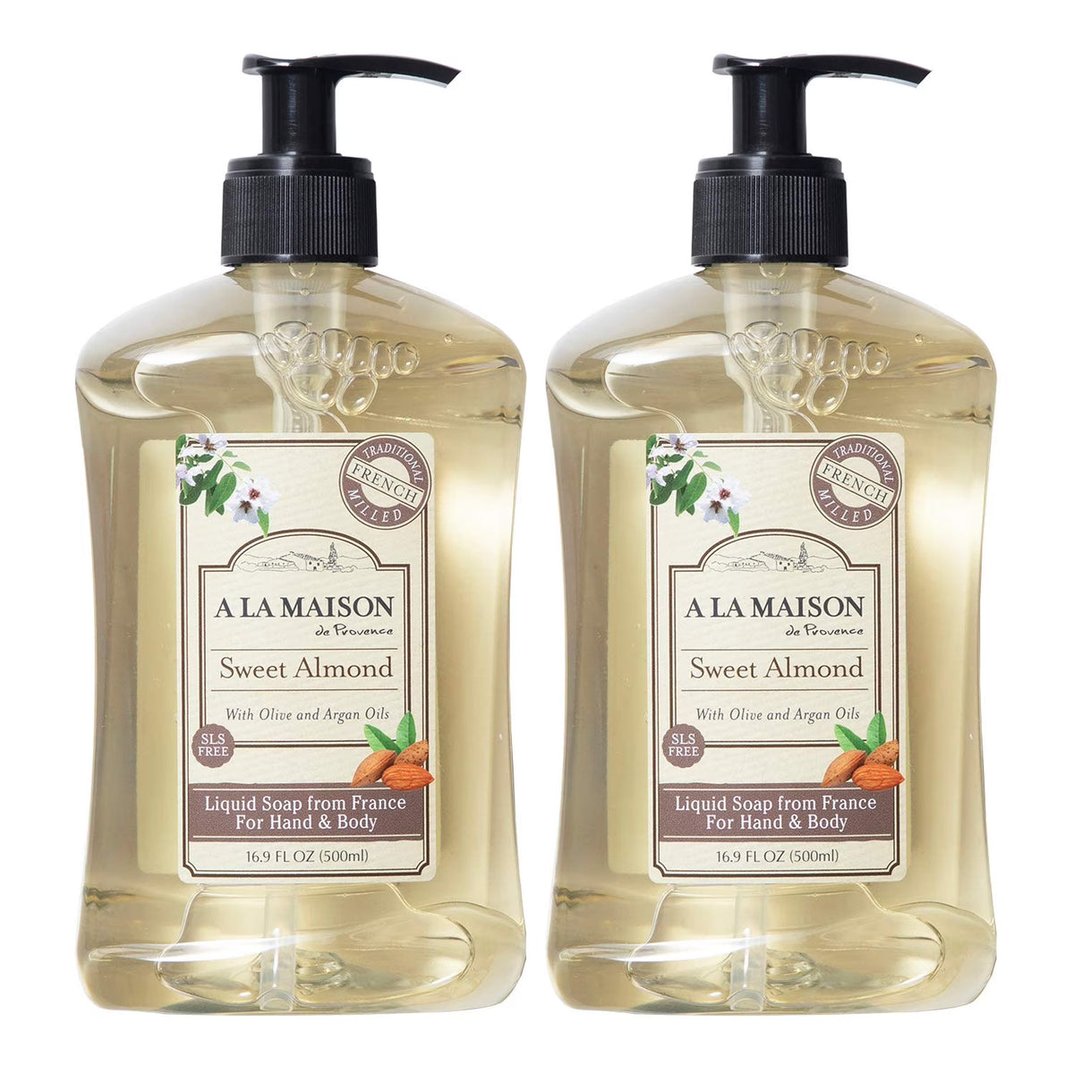 Sweet Almond Liquid Soap, 16.9 oz - 2 Pack N31461