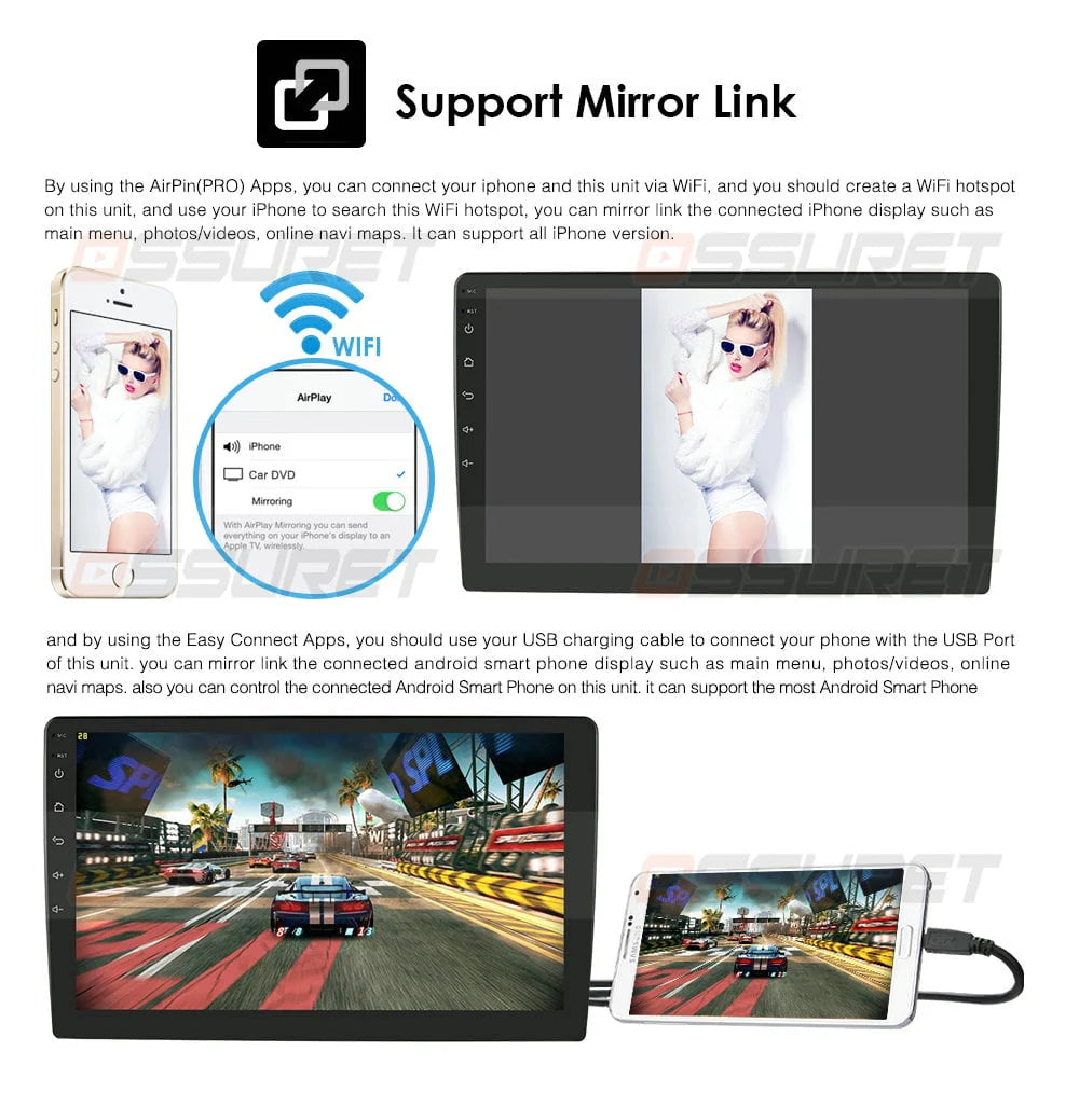 Android 12 2+32GB Car Stereo Radio Carplay GPS Navigation M54806