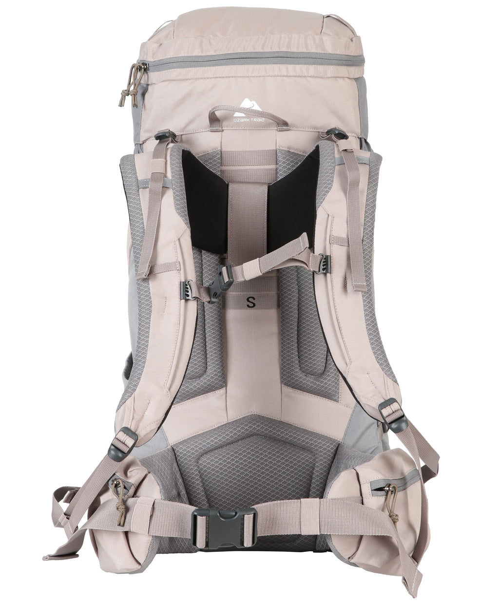 Tan 50 Liter Backpack with Adjustable Compression Straps B71889