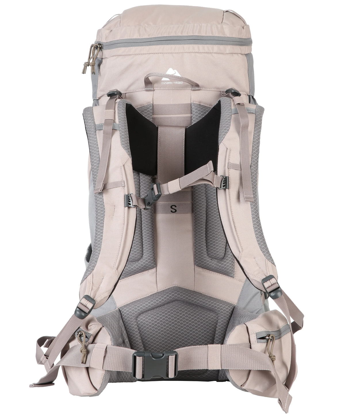 Tan 50 Liter Backpack with Adjustable Compression Straps B71889