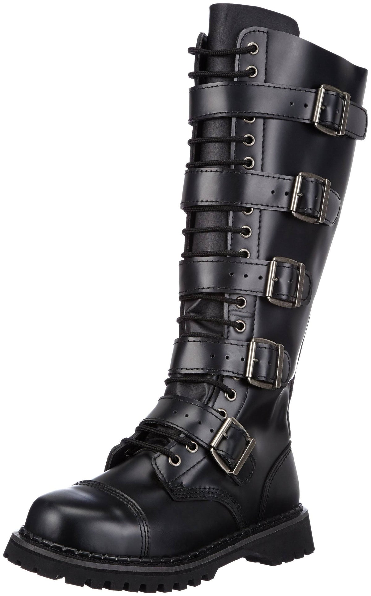 Black Leather Boots L13146
