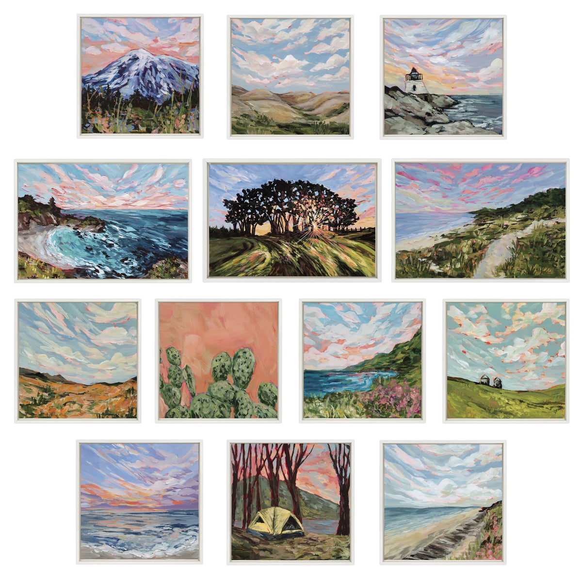 22x22 White Framed Canvas Wall Art V82953