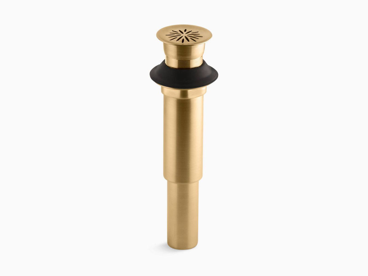 Decorative Grid Drain Without Overflow Brushed Gold G163