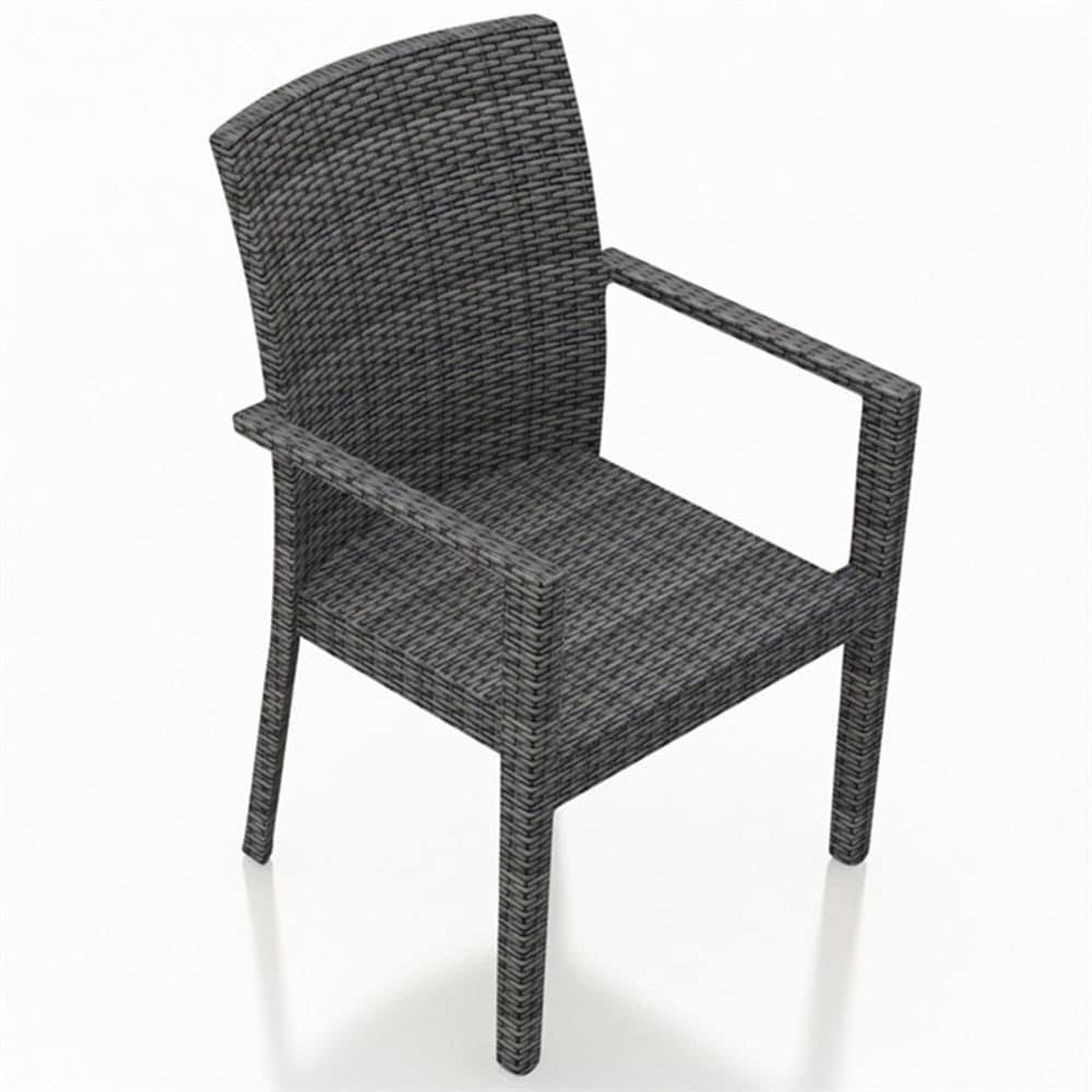 Resin Wicker Patio Dining Arm Chair - Set of 2 J67163