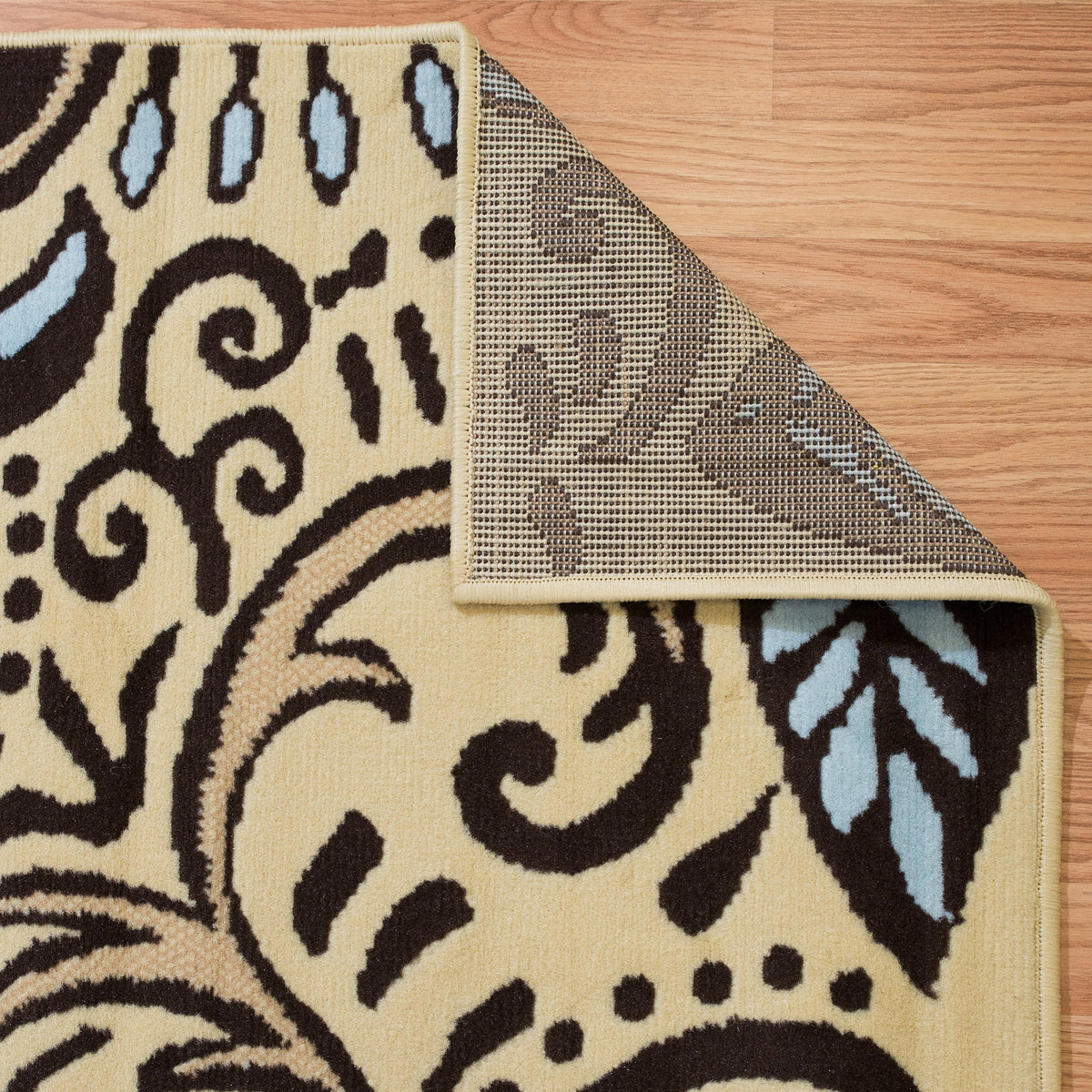 Blue Paisley Area Rug 7'10" X 10'6" I637