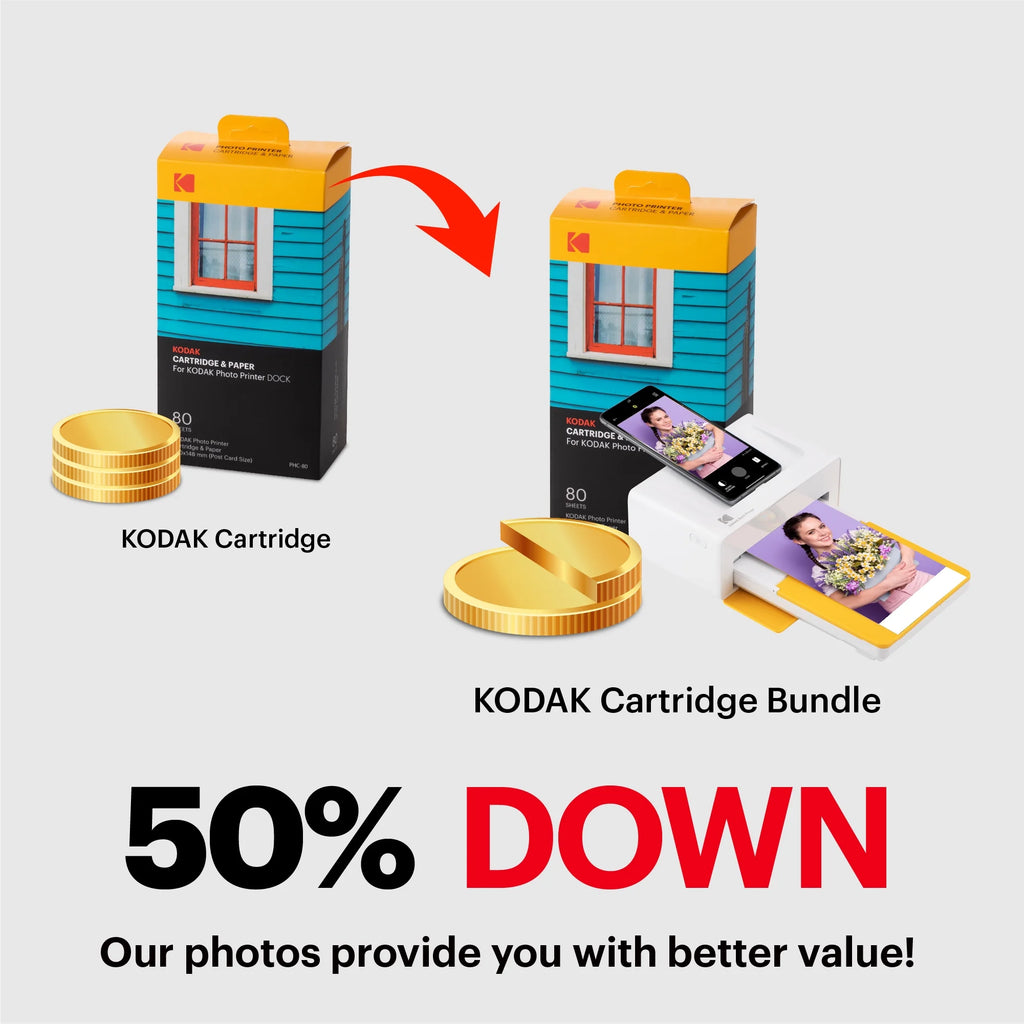 4PASS Instant Photo Printer (4x6 inches) + 10 Sheets J39953