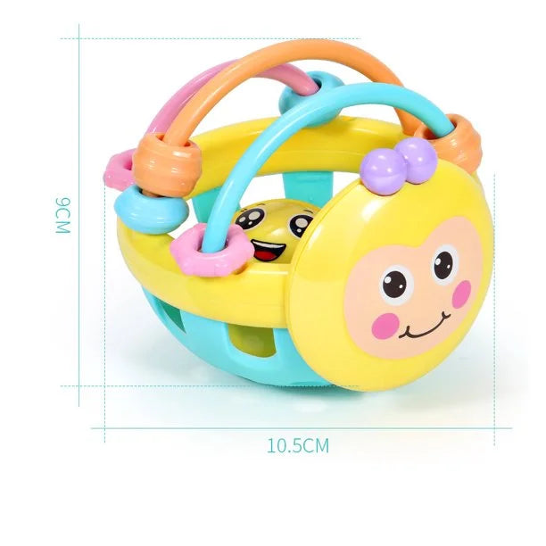 Rattle Ball Sensory Teether Toy Silicone Non-Toxic BPA Free Baby Educational Toy Y664872