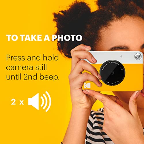 Full-Color Instant Print Digital Camera 5MP with Zink 2x3" Photo Paper H81399