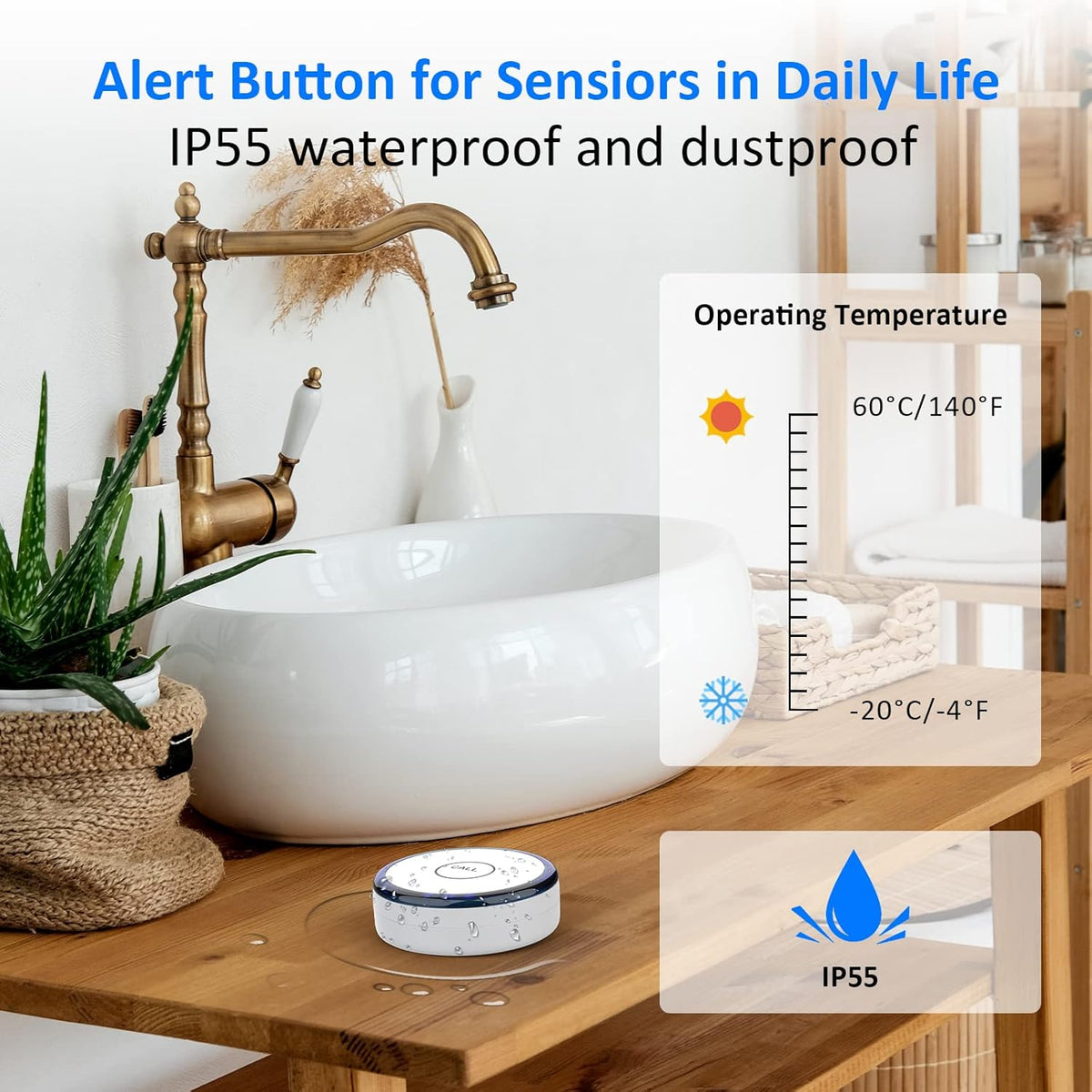 SOS Alert Button Nurse Call System, Pack of 2 S20673
