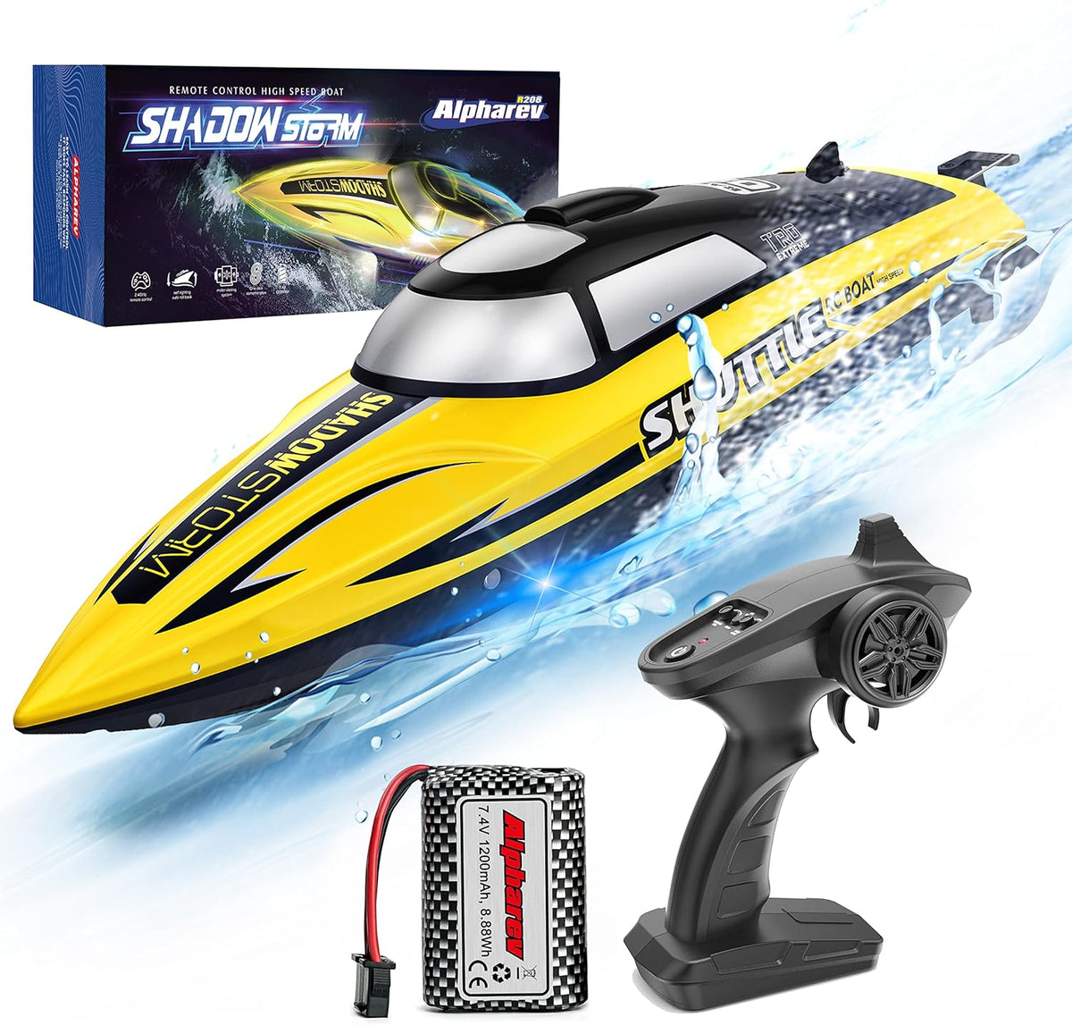 20+ MPH Remote Control Boat with Case S987
