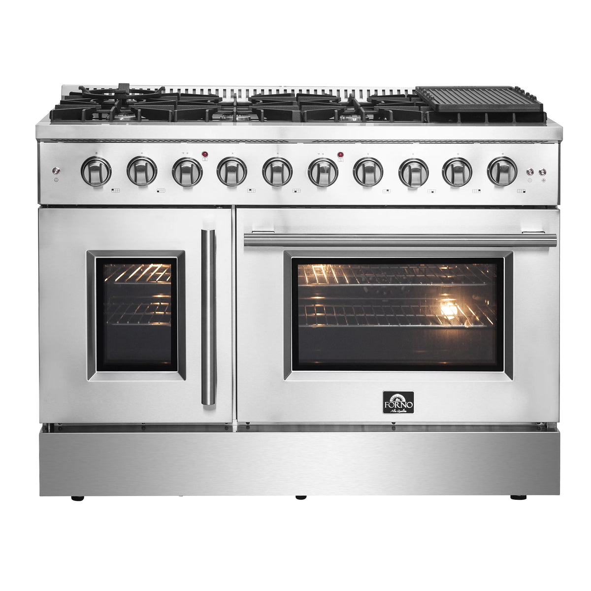 48" Freestanding French Door Gas Range Z693