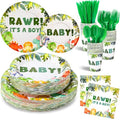 350 Pcs Disposable Plastic Tableware Set D46710
