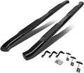 4 Inches Curved Side Step Nerf Bar Running Board, Stainless Steel, Black Powdercoated G422979