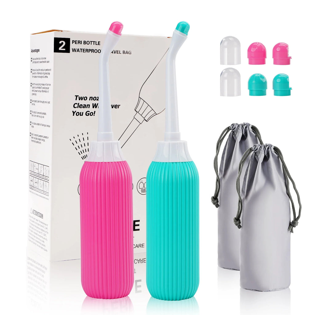 2 Pack Portable Travel Bidet Bottle with Travel Bag B391759