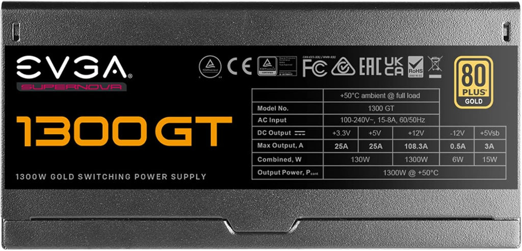 1300W 80 Plus Gold Fully Modular Power Supply S2106