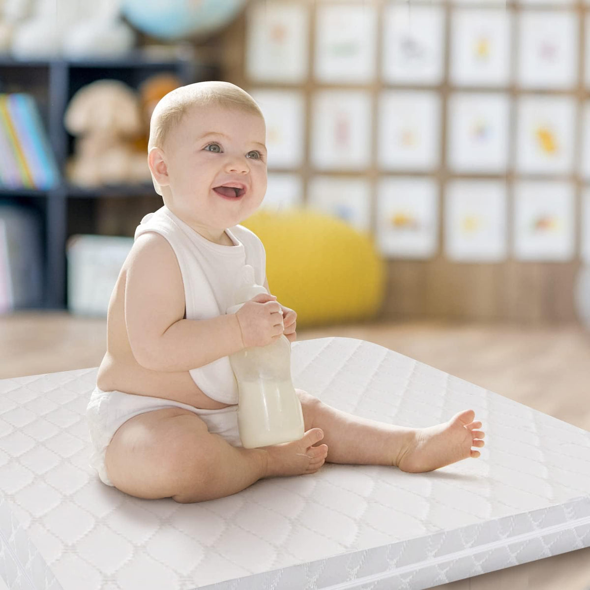 Pack n Play Mattress Pad, Dual Sided Portable Foldable Playard Mattress T61964