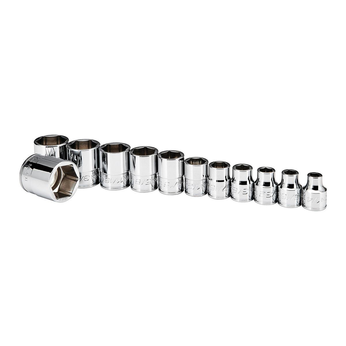 3/8 in. Drive SAE Shallow Socket Set, 12-Piece X552090