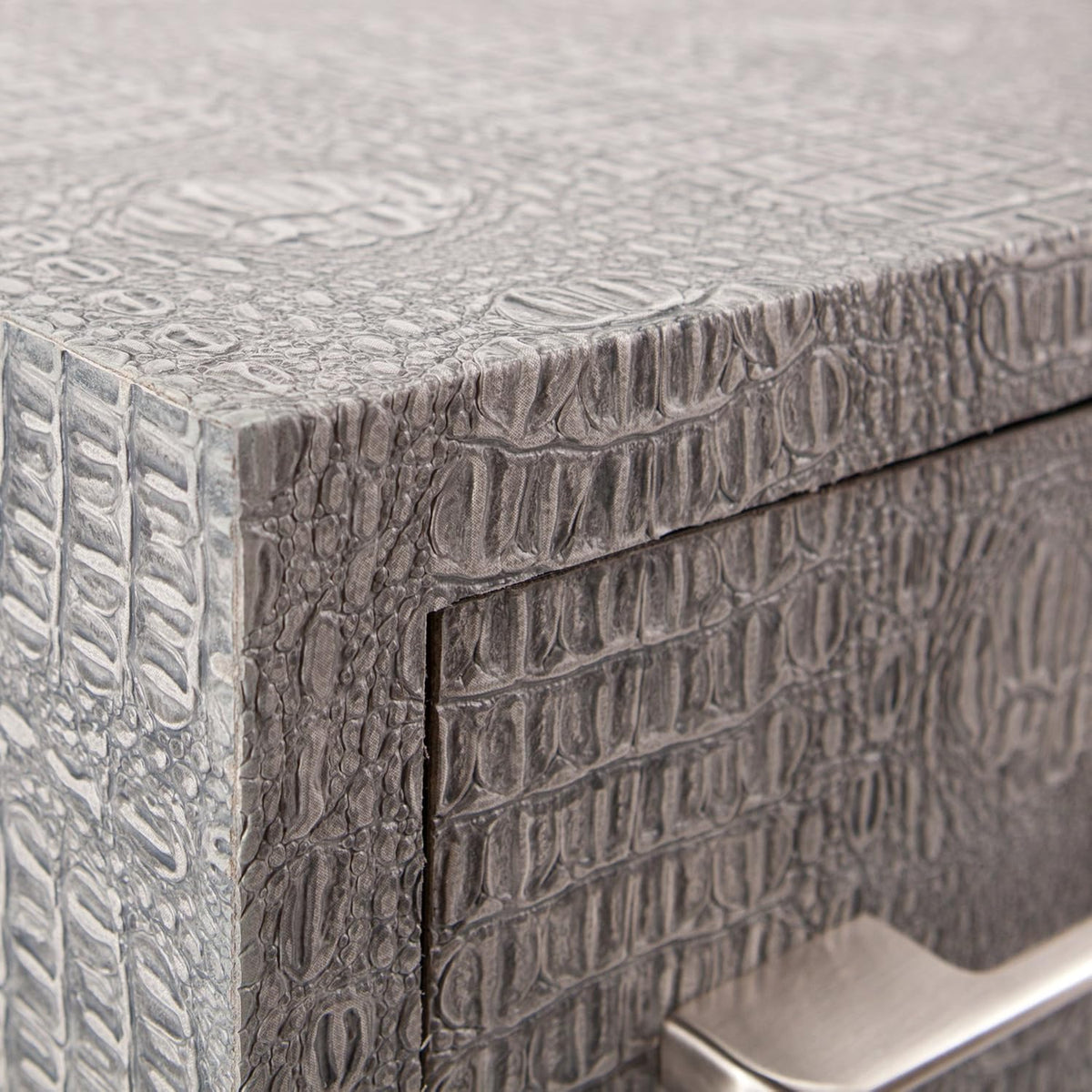 Gray Textured Reptile Desk L7301