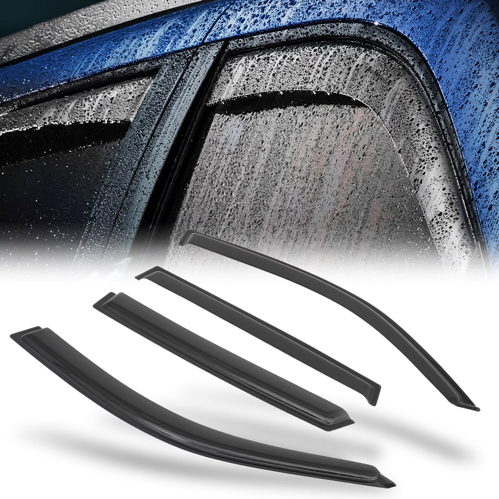 4Pcs Smoke Tape-On Window Visor Rain Deflector U46321