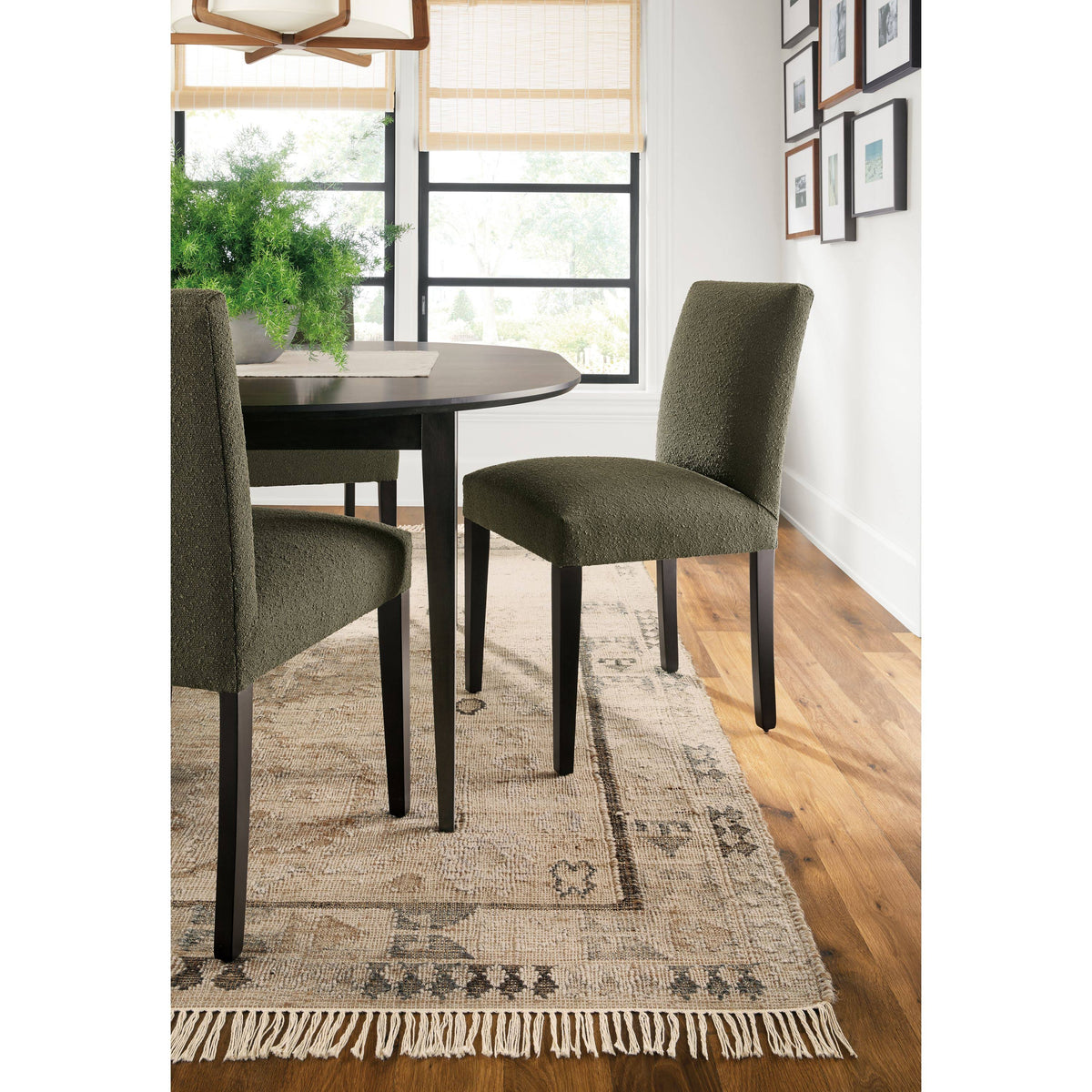 Modern Side Chair in Flint Terracotta with Charcoal Legs U4630