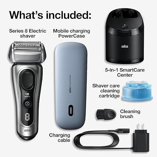 Electric Razor with Shaving Elements & Precision Trimmer, Wet & Dry P12367