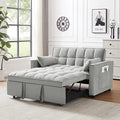 Gray Velvet Convertible Sleeper Sofa Bed F9902