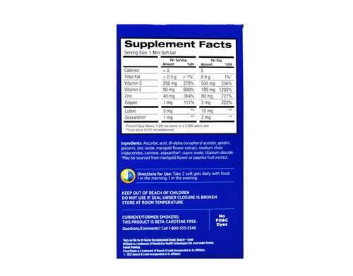 210 Count Eye Vitamin and Mineral Supplement X29639