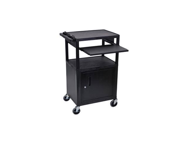 Black 42x22 Presentation Cart V6185