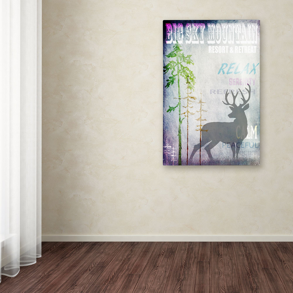 Big Sky Mountain Canvas Art U35385