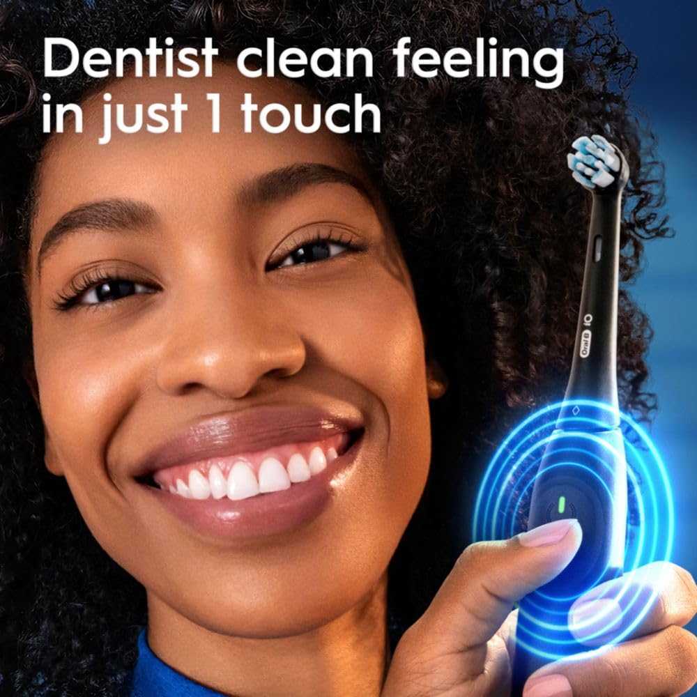 Night Black Rechargeable Electric Toothbrush with 2 Brush Heads O57176