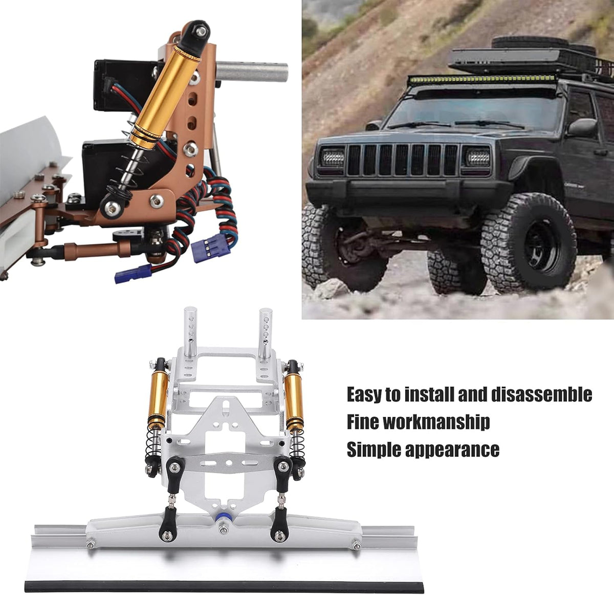 Aluminum Snow Plow for RC Crawler Z71228