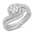 18K White Gold Diamond Engagement Ring O15732