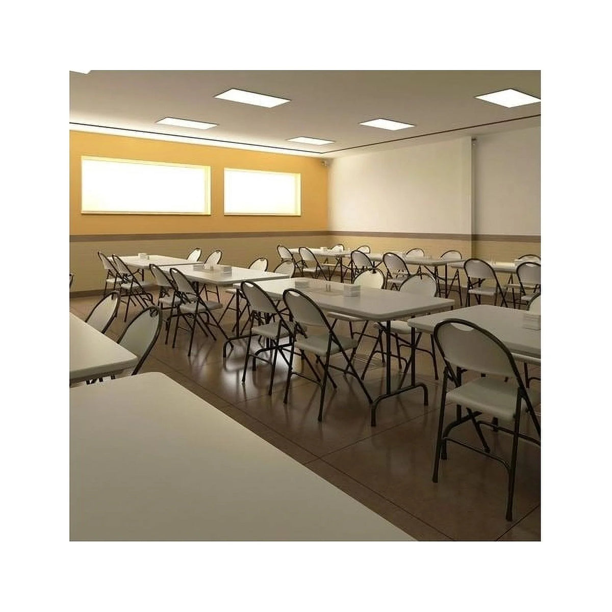 Steel Metal & Wood Library Table E53854