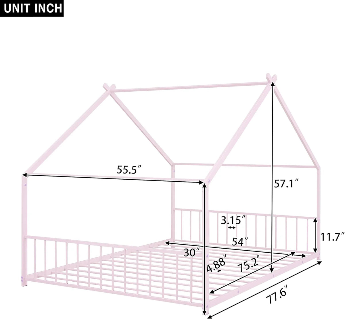 Full Size Meal House Bed H7347