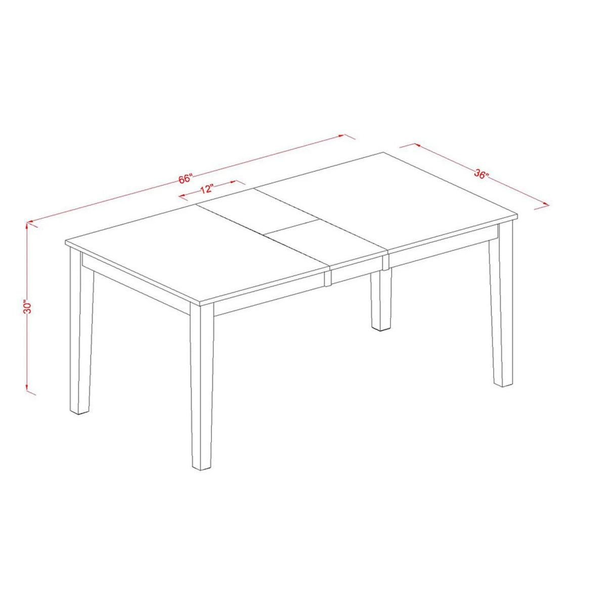 3-piece Dining Table and Chairs G19664