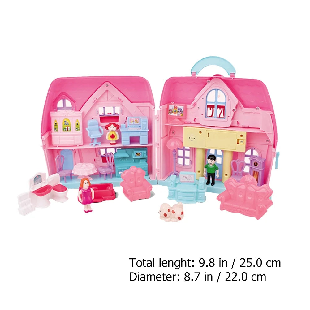 Portable House Two-storey Villa Mold Toy L9536