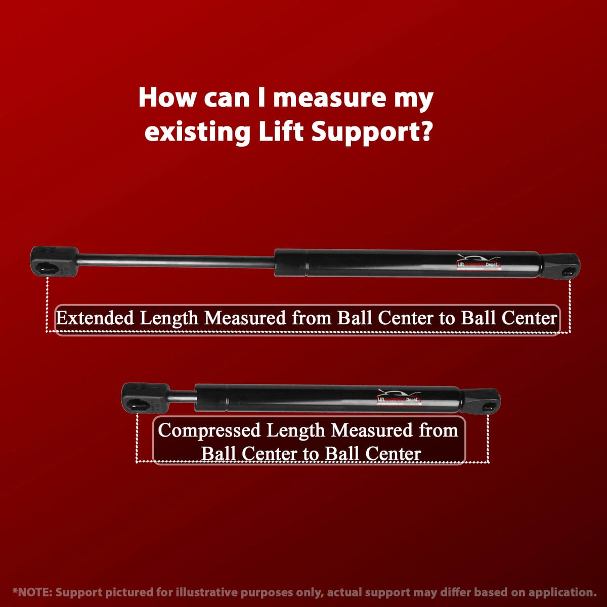 Qty 2 Gas Shock Lift Supports for Honda Hr-V 2016 to 2018 Y1483