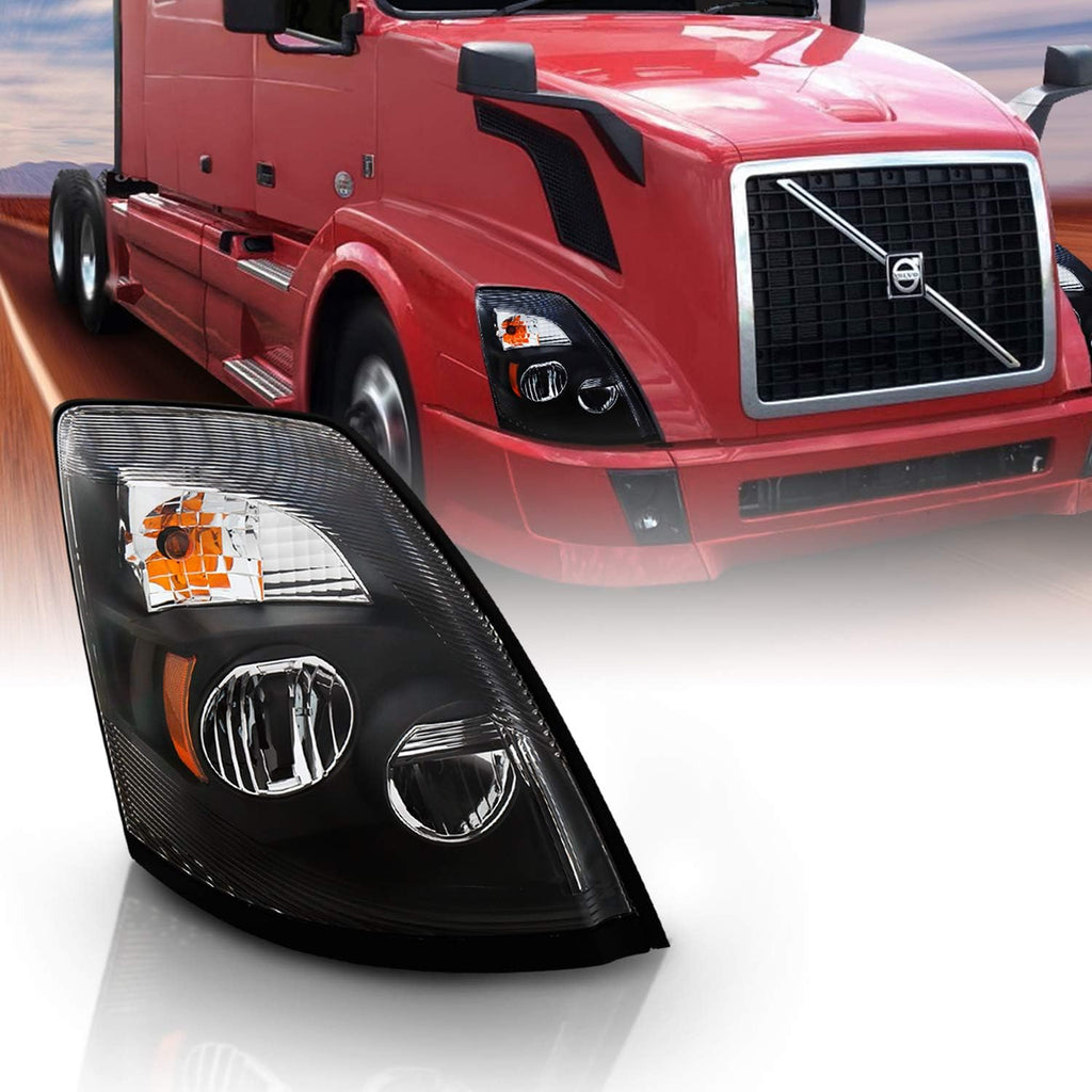 Chrome LED High Low Beam Replacement Headlights N101365