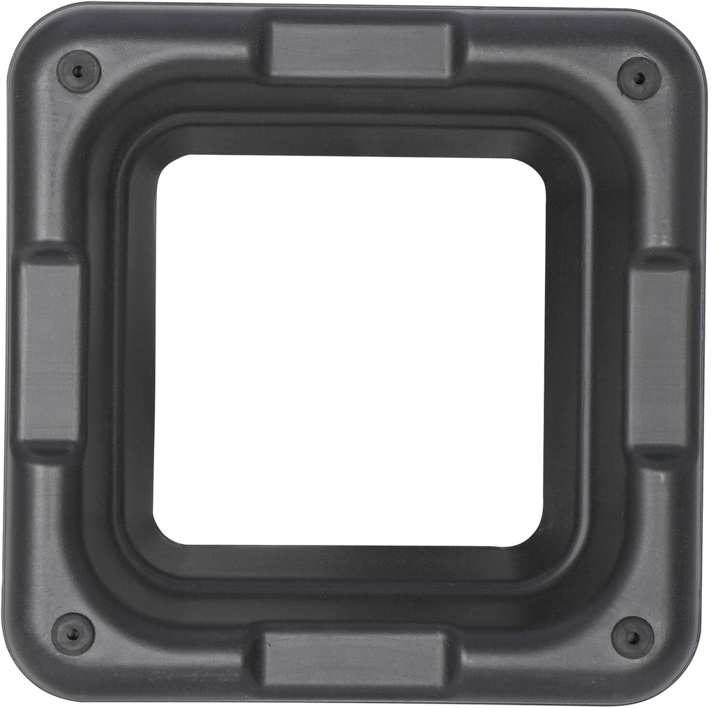 16"" x 16"" Adjustable Height Stepper Square Workout Platform with 4 Risers, Grey&Black V36272