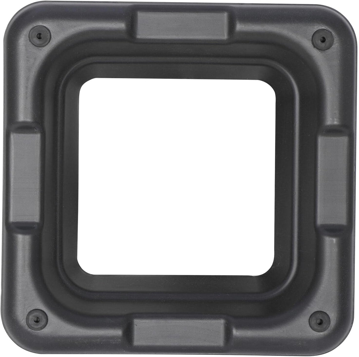 16"" x 16"" Adjustable Height Stepper Square Workout Platform with 4 Risers, Grey&Black V36272