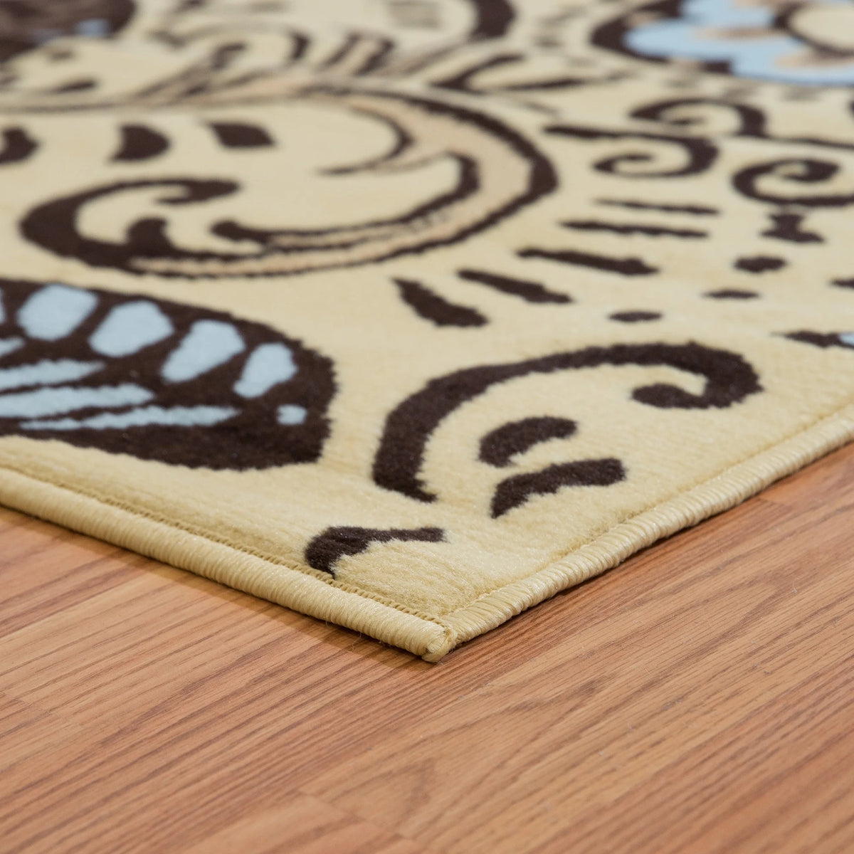 Blue Paisley Area Rug 7'10" X 10'6" I637